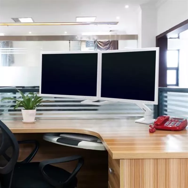 ERGOTRON Hx Desk Podwójne ramię do monitora Białe (45-476-216)