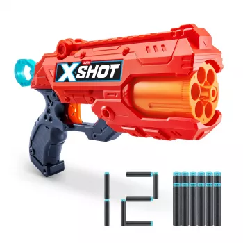 Pistolet zabawkowy ZURU XSHOT Excel Reflex 6 Blaster 12 rzutek wielokolorowy