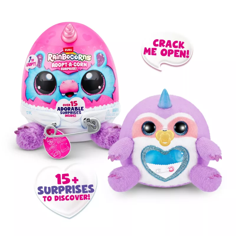 Figurka Zuru Rainbowcorns Adopt-A-Corn Surprise — kolekcjonerska mini figurka, mix wzorów (wzór wybierany losowo)