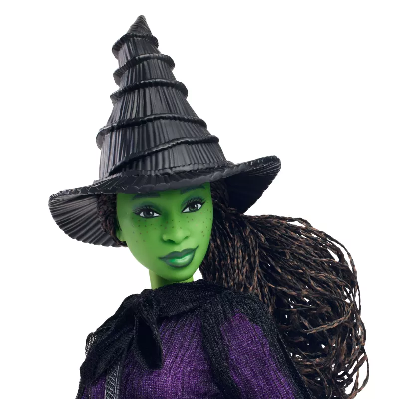 Lalka kolekcjonerska MATTEL Wicked Deluxe Elphaba HXY38 – figurka postaci, ruchoma, szczegółowy kostium