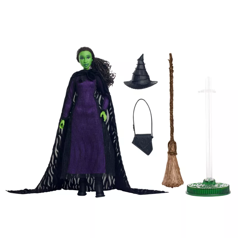 Lalka kolekcjonerska MATTEL Wicked Deluxe Elphaba HXY38 – figurka postaci, ruchoma, szczegółowy kostium