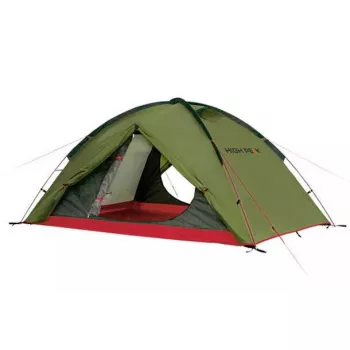 Namiot High Peak Woodpecker 3 — 3-osobowy, zielono-czerwony, model N0802