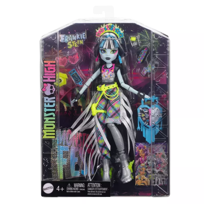 Lalka MATTEL Frankie Stein Monsterfest HXH79 — kolekcjonerska lalka modowa Monster High