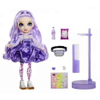 Rainbow High Sparkle & Shine Fashion Dolls- Viola (purpurowa), Lalka modowa, Kobieta, 4 lat(a), Chłopiec/Dziewczynka, 280 mm, Wielokolorowy