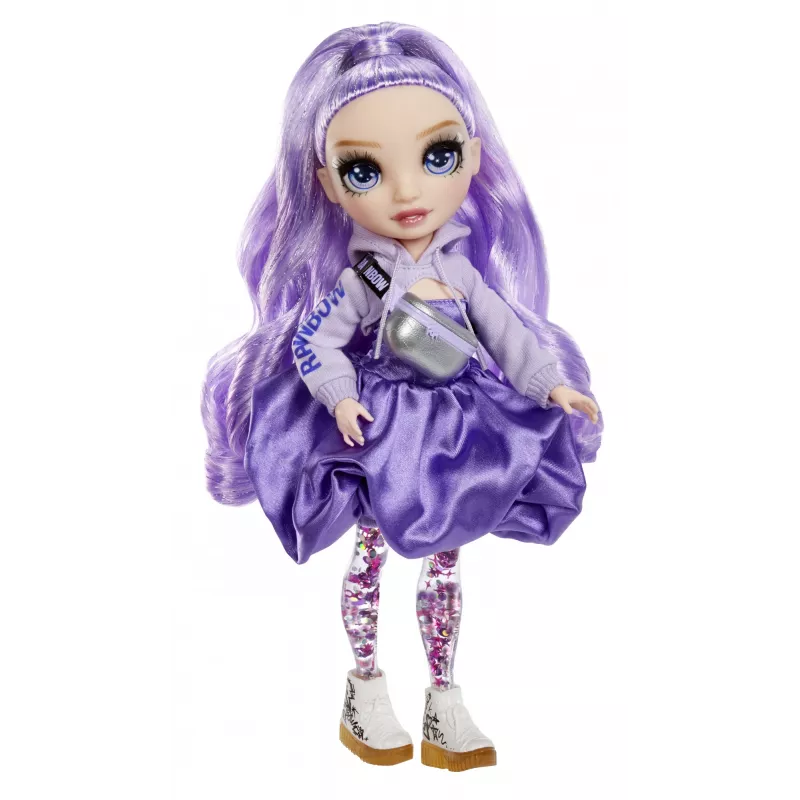 Rainbow High Sparkle & Shine Fashion Dolls- Viola (purpurowa), Lalka modowa, Kobieta, 4 lat(a), Chłopiec/Dziewczynka, 280 mm, Wielokolorowy