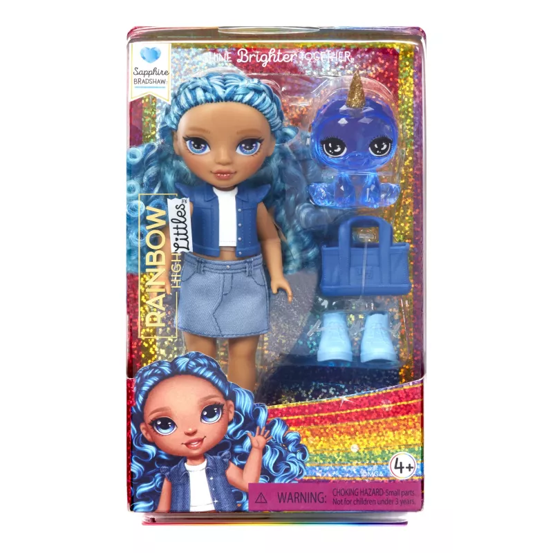 Rainbow High Littles Lalki – Sapphire (Niebieska), Lalka modowa, Kobieta, 4 lat(a), Chłopiec/Dziewczynka, Wielokolorowy