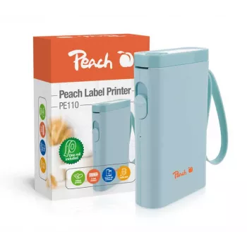 Peach PE110 Drukarka etykiet Termiczna bezpośrednia 203 x 203 DPI 60 mm/s Bezprzewodowa Bluetooth