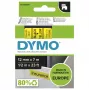 Autentyczne etykiety DYMO D1 | Czarny nadruk na żółtej taśmie | 12 mm x 7 m | Etykiety samoprzylepne do drukarek etykiet LabelManager | Wyprodukowano w Europie