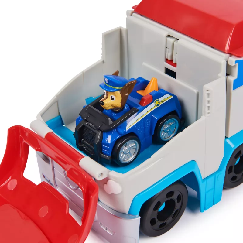Zestaw pojazdów zabawkowych Spin Master PAW Patrol Pup Squad Patroller Team Vehicle z kolekcjonerskim samochodzikiem Chase, od 3 lat, plastik, wielokolorowy