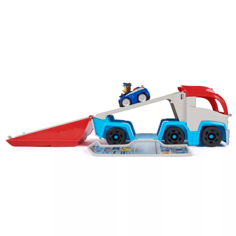 Zestaw pojazdów zabawkowych Spin Master PAW Patrol Pup Squad Patroller Team Vehicle z kolekcjonerskim samochodzikiem Chase, od 3 lat, plastik, wielokolorowy