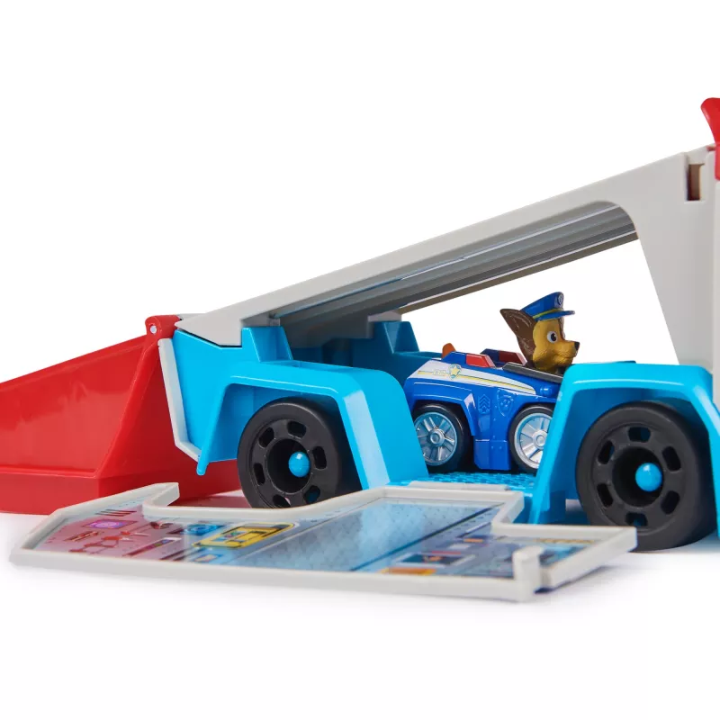Zestaw pojazdów zabawkowych Spin Master PAW Patrol Pup Squad Patroller Team Vehicle z kolekcjonerskim samochodzikiem Chase, od 3 lat, plastik, wielokolorowy