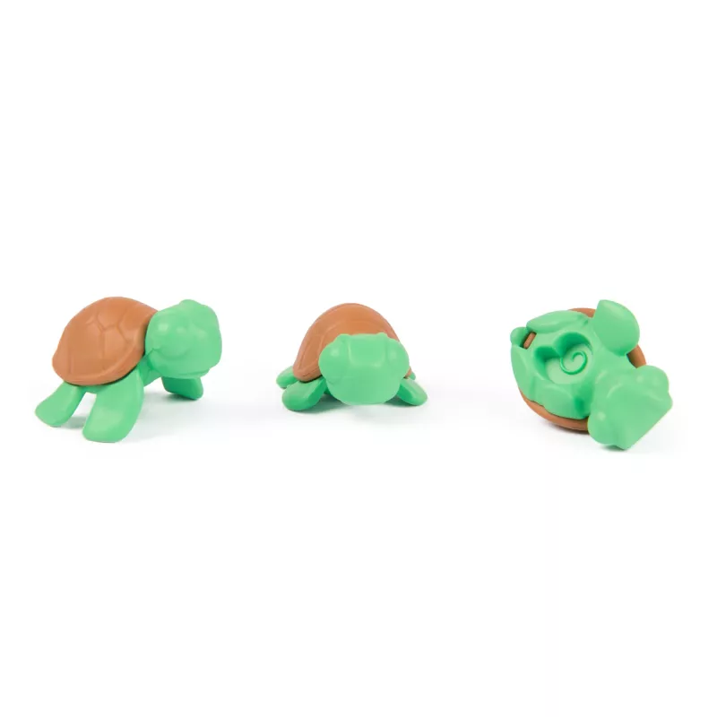 Kinetic Sand, Project Planet Turtle Beach z 14 uncjami piasku do zabawy, narzędziami i foremkami, zrównoważonymi ekologicznymi materiałami, zabawki sensoryczne dla dzieci