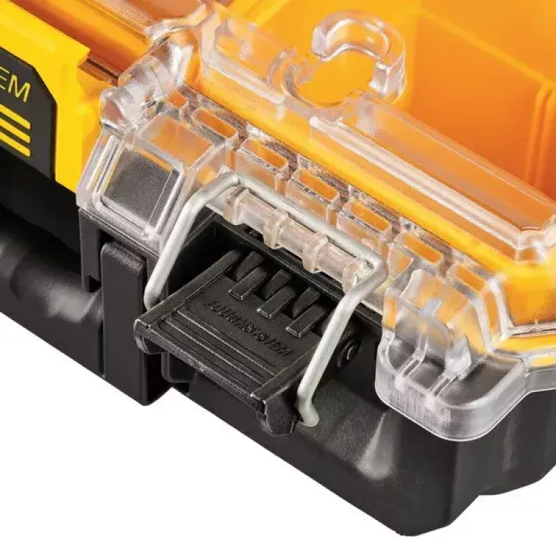 Skrzynka na narzędzia DeWALT ToughSystem 2.0 Czarna Przezroczysta Żółta 6 kieszeni
