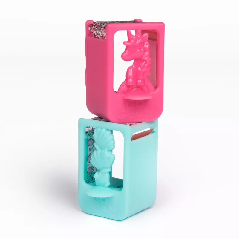 Cool Maker, GO GLAM Nail Kit Refill, wzory jednorożca i syren, stylizacja 80 paznokci (opakowanie może się różnić), zabawki artystyczne i rzemieślnicze dla dzieci od 7 lat