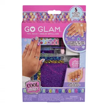Cool Maker, Mix & Mani Foil Nail Kit z 6 arkuszami i naklejkami do 5 manicure DIY (opakowanie może się różnić), zabawki artystyczne i kreatywne dla dzieci od 7 lat