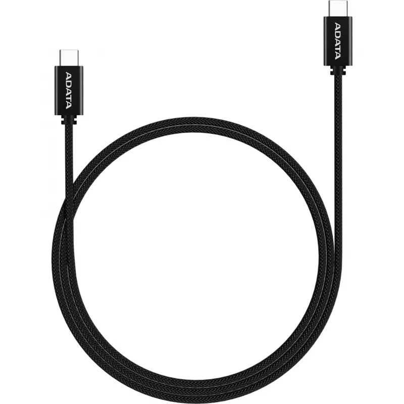 Kabel USB-C na USB-C ADATA CACC-100PN-BK, USB 2.0, 1 m, czarny