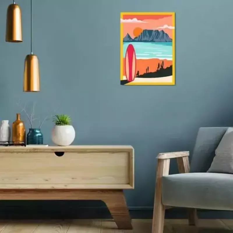 Ravensburger Painting CreArt 'Sunset at the Beach' model 23898 — zestaw do malowania po numerach dla dorosłych i młodzieży