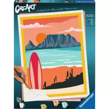 Ravensburger Painting CreArt 'Sunset at the Beach' model 23898 — zestaw do malowania po numerach dla dorosłych i młodzieży