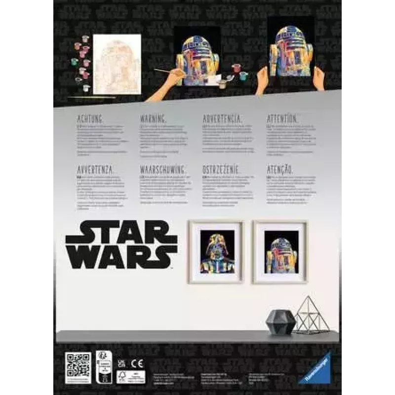 Zestaw do malowania Ravensburger CreArt Star Wars - Darth Vader, model 23731, zestaw do malowania po numerach