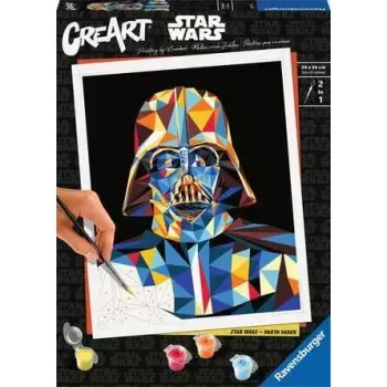 Zestaw do malowania Ravensburger CreArt Star Wars - Darth Vader, model 23731, zestaw do malowania po numerach