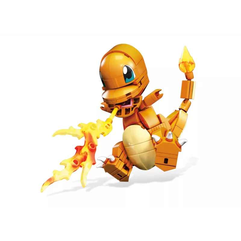 MEGA Pokémon Build & Show Charmander zestaw konstrukcyjny, wysokość 4 cale,