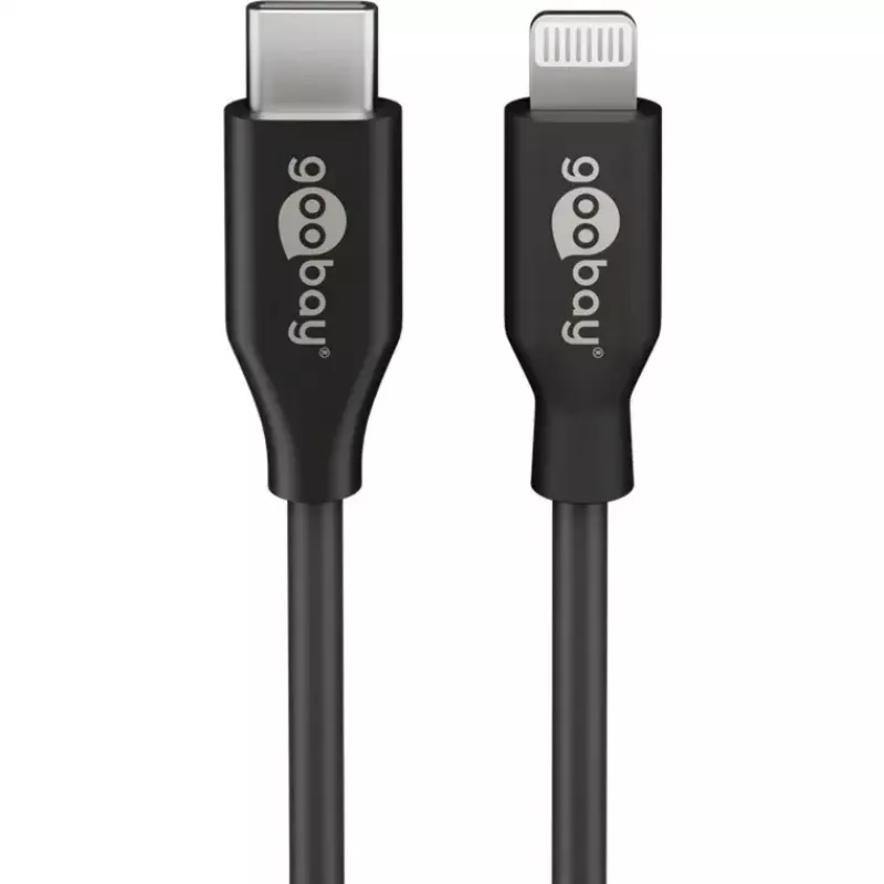 GOOBAY Charger 64574 30W USB‑C PD na Apple Lightning 1 m, czarny