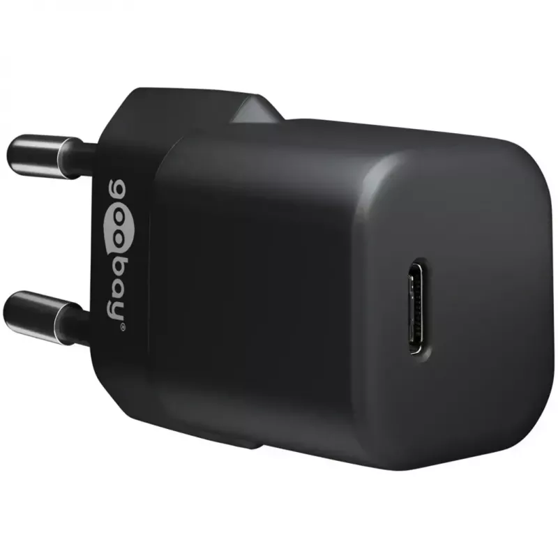 Ładowarka GOOBAY 61083 20W PD z kablem 1 m — zasilacz USB-C, moc 20 W
