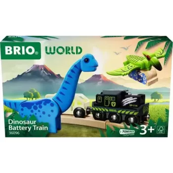 Train BRIO Dinosaur Battery Train wielokolorowy drewno 3+