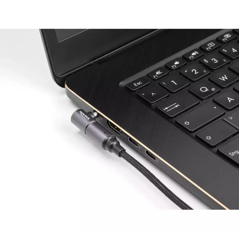 Kabel do ładowania laptopa DeLOCK USB Type-C męski na magnetyczne złącze 8-pinowe 1,8 m