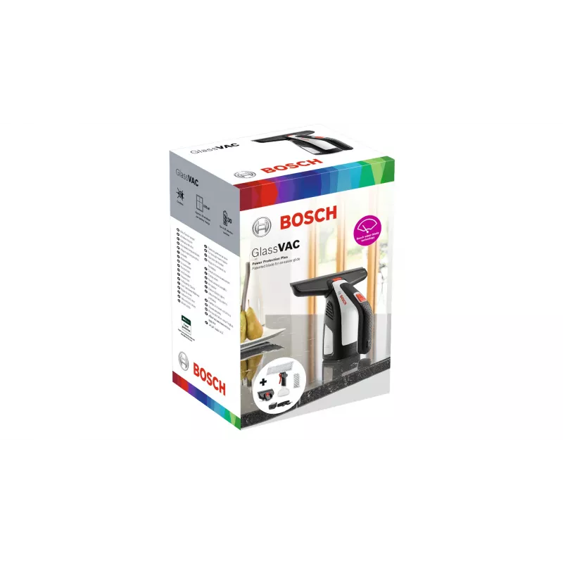 Bosch GlassVAC elektryczna myjka do okien 0,1 L Czarny, Czerwony, Srebrny