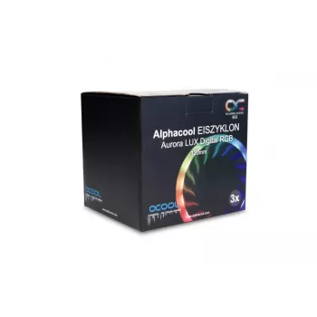 Wentylator Alphacool Eiszyklon Aurora LUX Digital RGB 12 cm Przezroczysty
