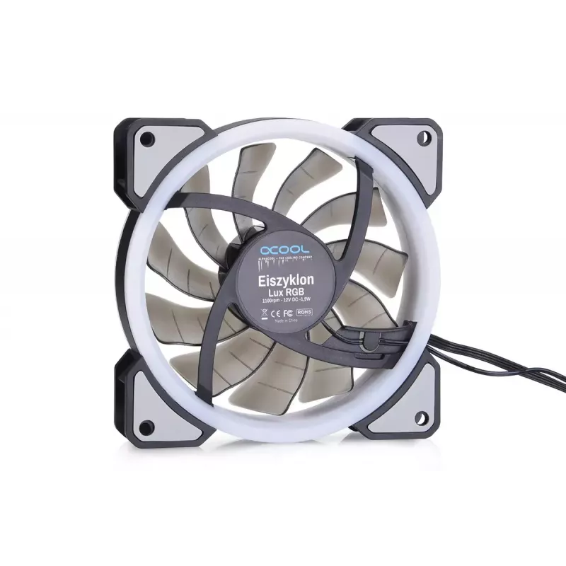 Wentylator Alphacool Eiszyklon Aurora LUX Digital RGB 12 cm Przezroczysty