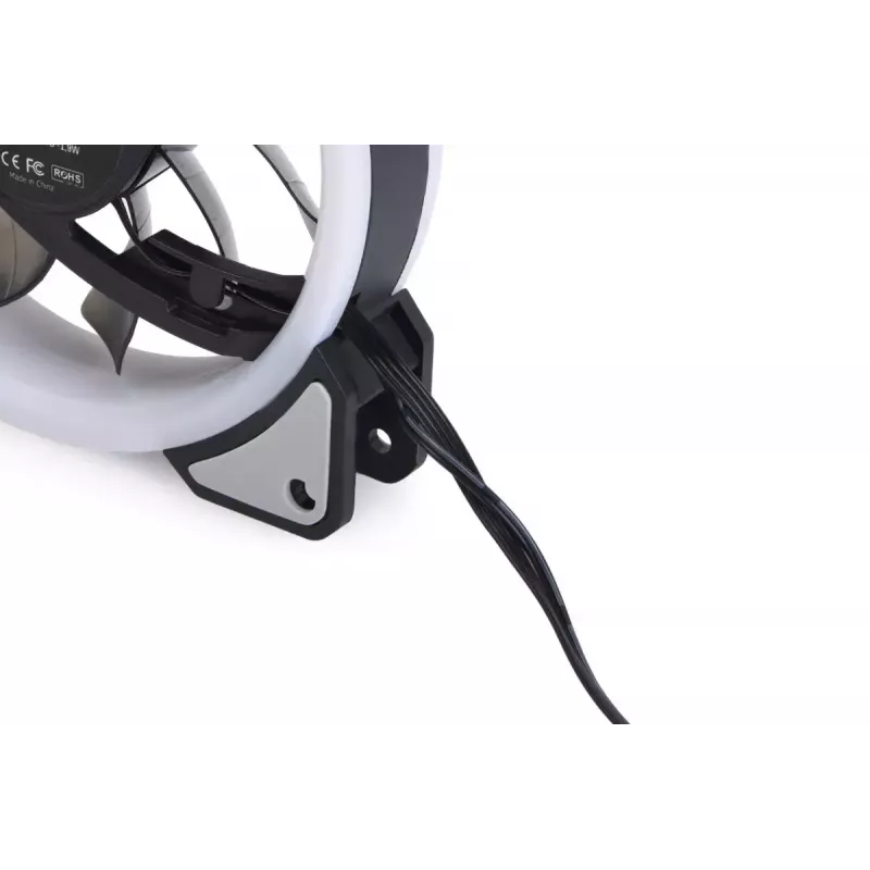 Wentylator Alphacool Eiszyklon Aurora LUX Digital RGB 12 cm Przezroczysty