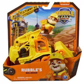 Bulldozer toy Spinmaster Rubble’s Bulldozer – plastikowa konstrukcja, dla dzieci od 3 lat, czarny/pomarańczowy/żółty