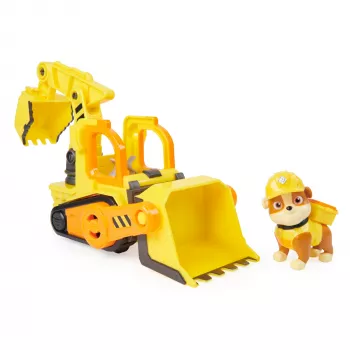 Bulldozer toy Spinmaster Rubble’s Bulldozer – plastikowa konstrukcja, dla dzieci od 3 lat, czarny/pomarańczowy/żółty