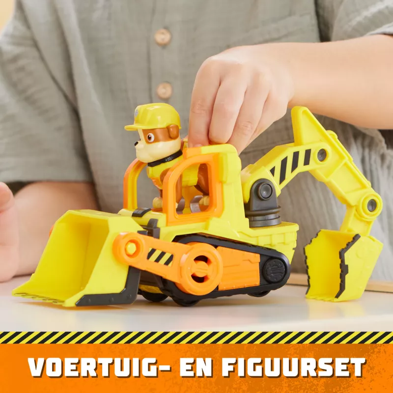 Bulldozer toy Spinmaster Rubble’s Bulldozer – plastikowa konstrukcja, dla dzieci od 3 lat, czarny/pomarańczowy/żółty