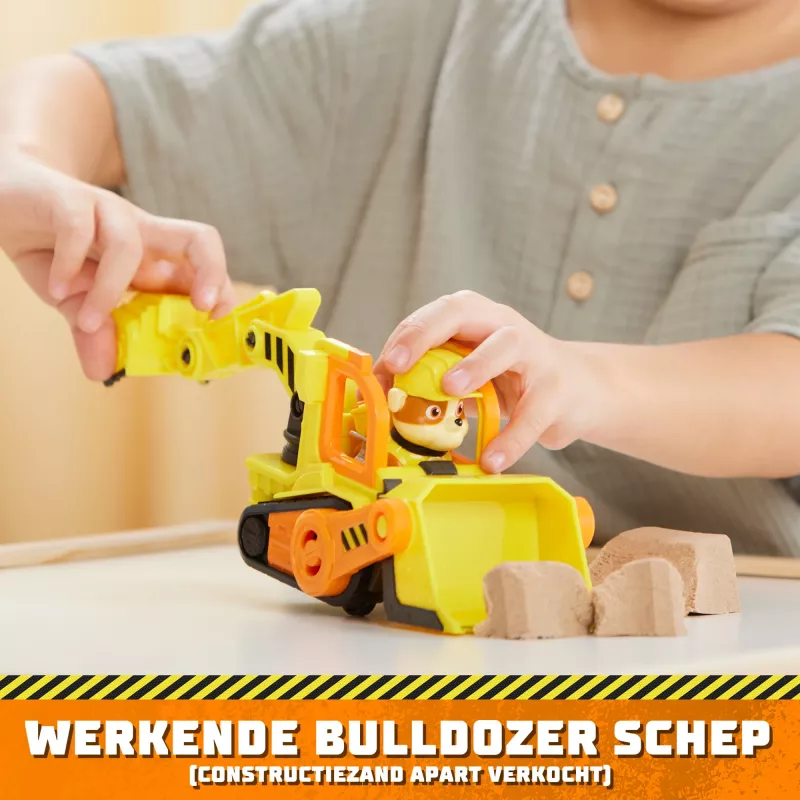 Bulldozer toy Spinmaster Rubble’s Bulldozer – plastikowa konstrukcja, dla dzieci od 3 lat, czarny/pomarańczowy/żółty