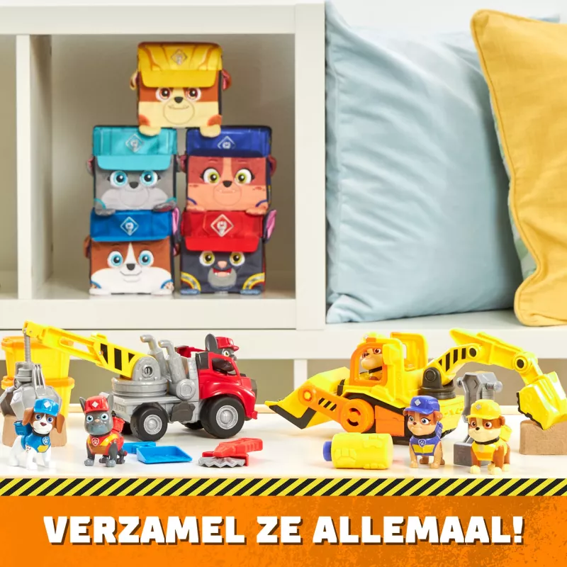 Bulldozer toy Spinmaster Rubble’s Bulldozer – plastikowa konstrukcja, dla dzieci od 3 lat, czarny/pomarańczowy/żółty