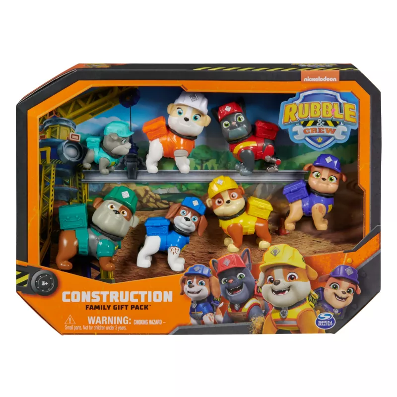 Rubble & Crew, Zestaw figurek, 7 kolekcjonerskich figurek akcji, zabawki dla chłopców i dziewczynek od 3 lat
