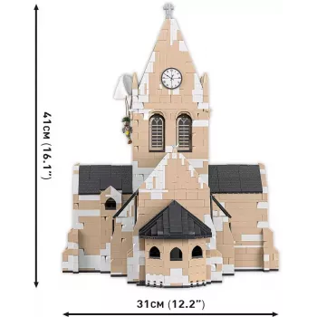 Klocki konstrukcyjne Cobi Kościół Sainte-Mère-Église 2280 elementów 10 lat