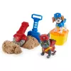 Rubble & Crew, Figurki akcji Charger i Wheeler, z piaskiem Kinetic Build-It i 2 narzędziami budowlanymi, zabawki PAW Patrol dla chłopców i dziewczynek od 3 lat