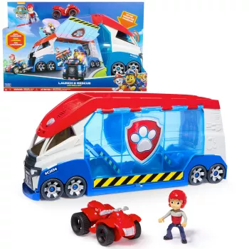Zestaw pojazdów Spinmaster PAW Patrol Launche & Rescue Patroller, plastikowy, wielokolorowy, dla dzieci od 3 lat