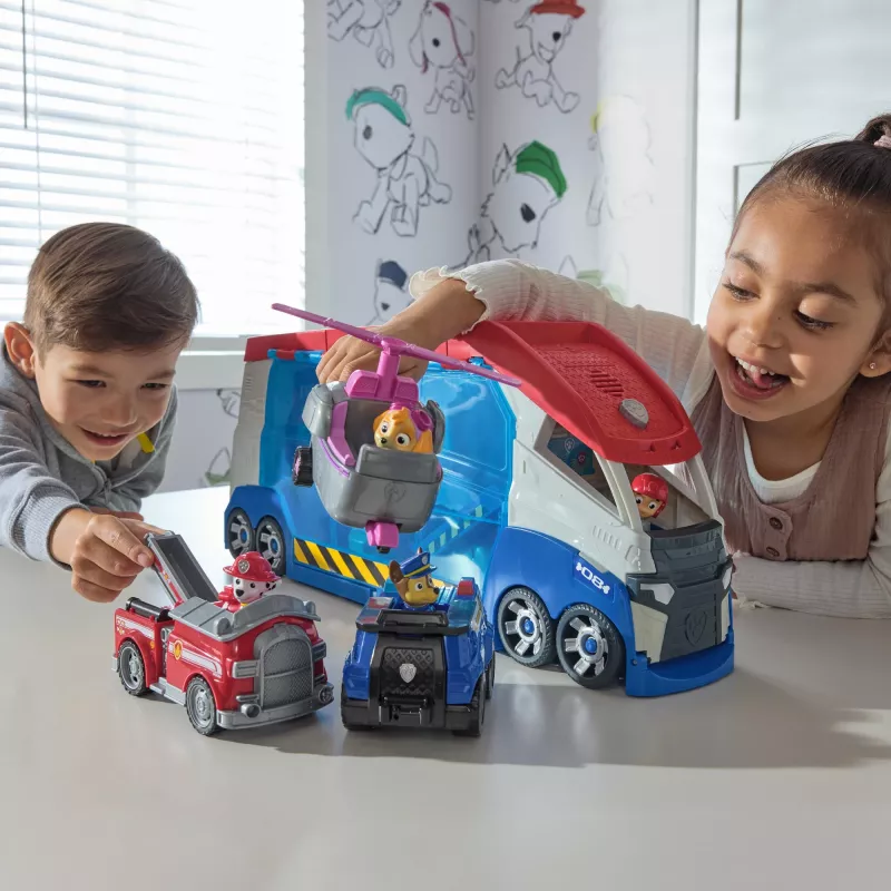 Zestaw pojazdów Spinmaster PAW Patrol Launche & Rescue Patroller, plastikowy, wielokolorowy, dla dzieci od 3 lat
