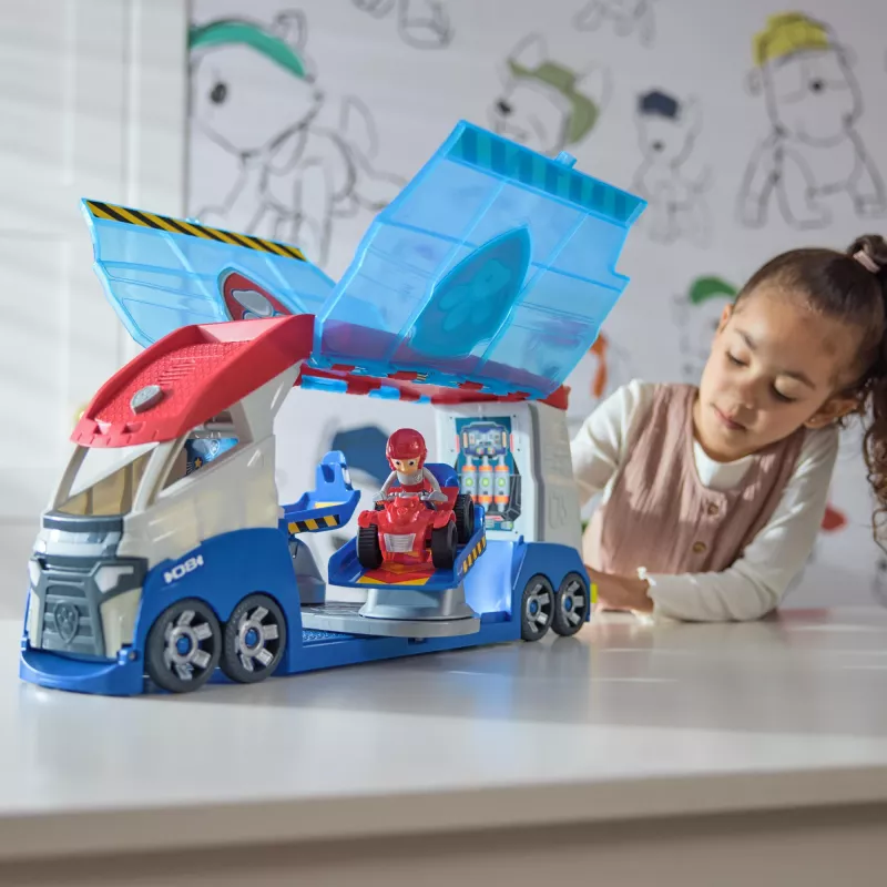 Zestaw pojazdów Spinmaster PAW Patrol Launche & Rescue Patroller, plastikowy, wielokolorowy, dla dzieci od 3 lat
