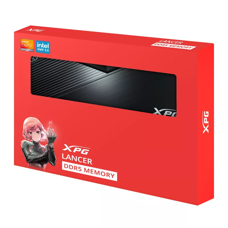 DIMM 32 GB DDR5-6000 (2x 16 GB) Dual-Kit, Arbeitsspeicher schwarz, AX5U6000C4816G-DTLABBK, XPG Lancer Blade, INTEL XMP, AMD EXPO