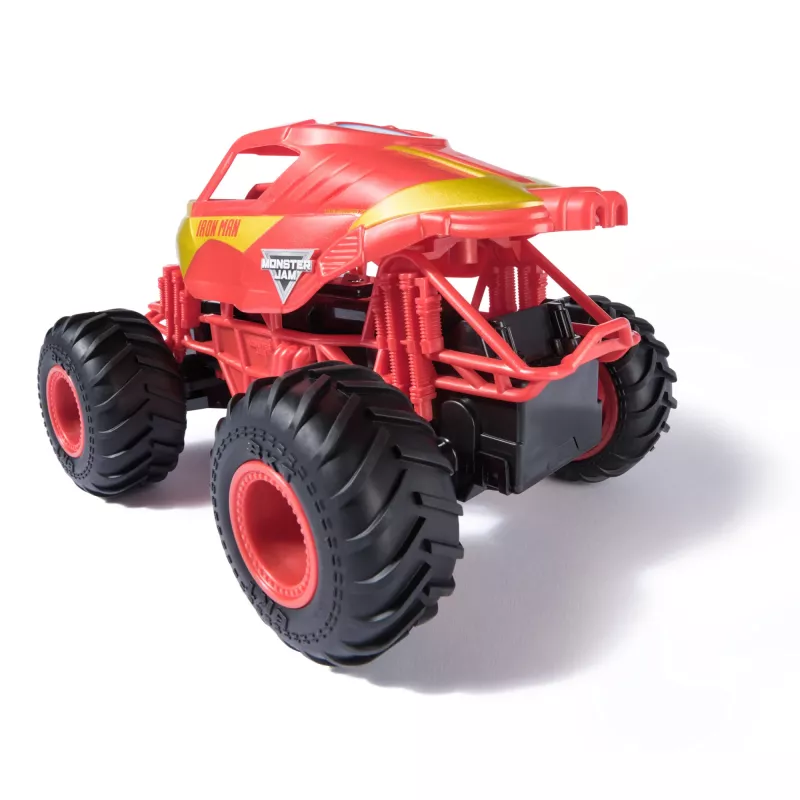 Monster Jam, Marvel Iron Man RC Monster Truck, skala 1:24, zabawki dla chłopców i dziewczynek od 3 lat