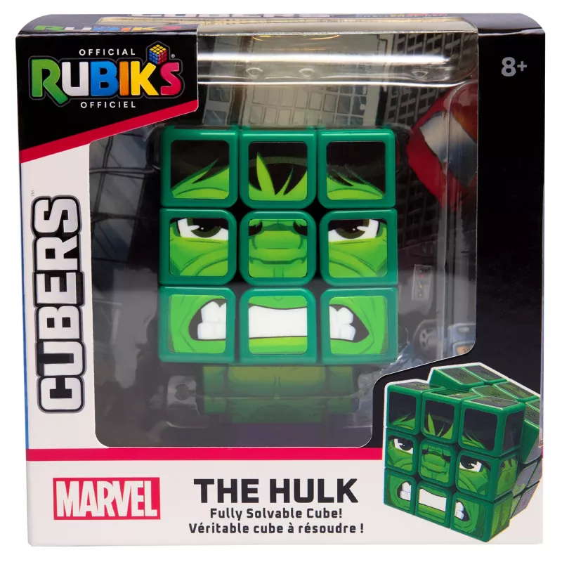 Spin Master Rubik's - Cubers 3x3 Hulk, gra zręcznościowa