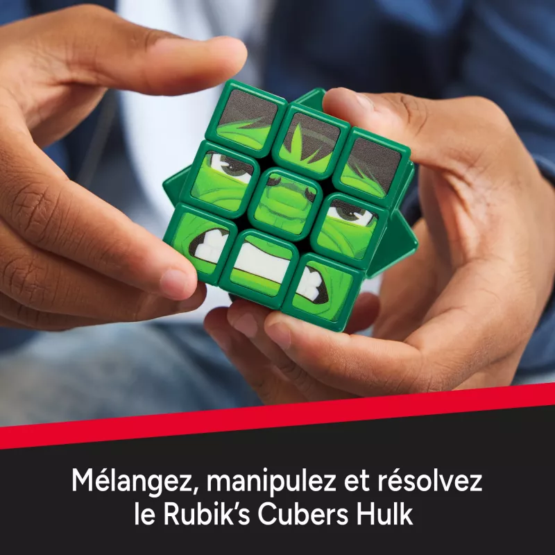 Spin Master Rubik's - Cubers 3x3 Hulk, gra zręcznościowa