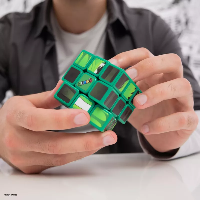 Spin Master Rubik's - Cubers 3x3 Hulk, gra zręcznościowa