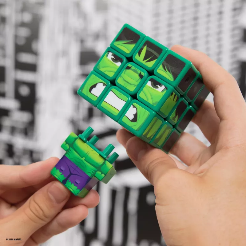 Spin Master Rubik's - Cubers 3x3 Hulk, gra zręcznościowa